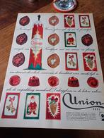 Advertentie van Union chocolade Kerdtmis 1960, Ophalen of Verzenden, Zo goed als nieuw