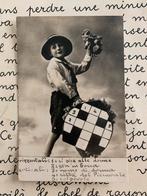 Kruiswoordraadsel (IT), Ophalen of Verzenden, Voor 1920, Gelopen, Kinderen