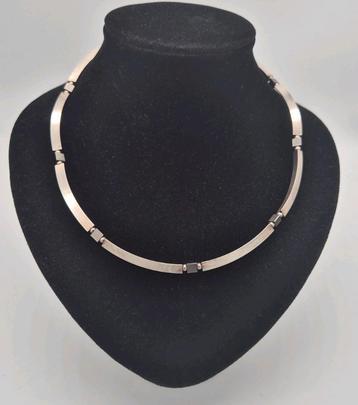 Zilveren ketting hematiet 48cm beschikbaar voor biedingen