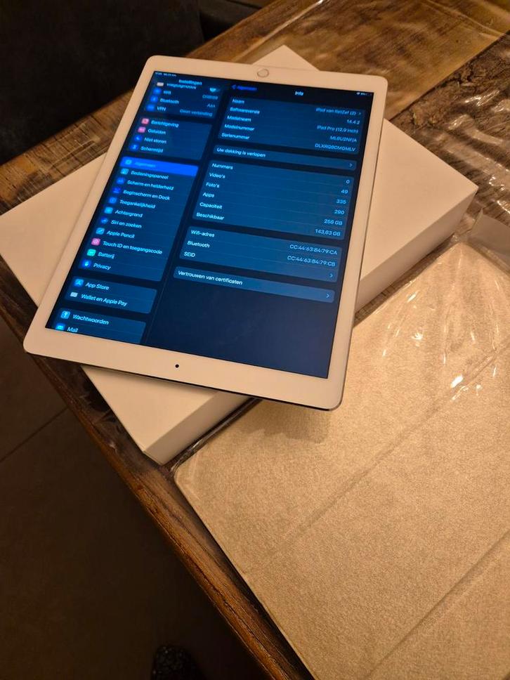Ipad Pro 12.9 inch, Computers en Software, Apple iPads, Gebruikt, Apple iPad Pro, Wi-Fi, 12 inch, 256 GB, Zilver, Ophalen