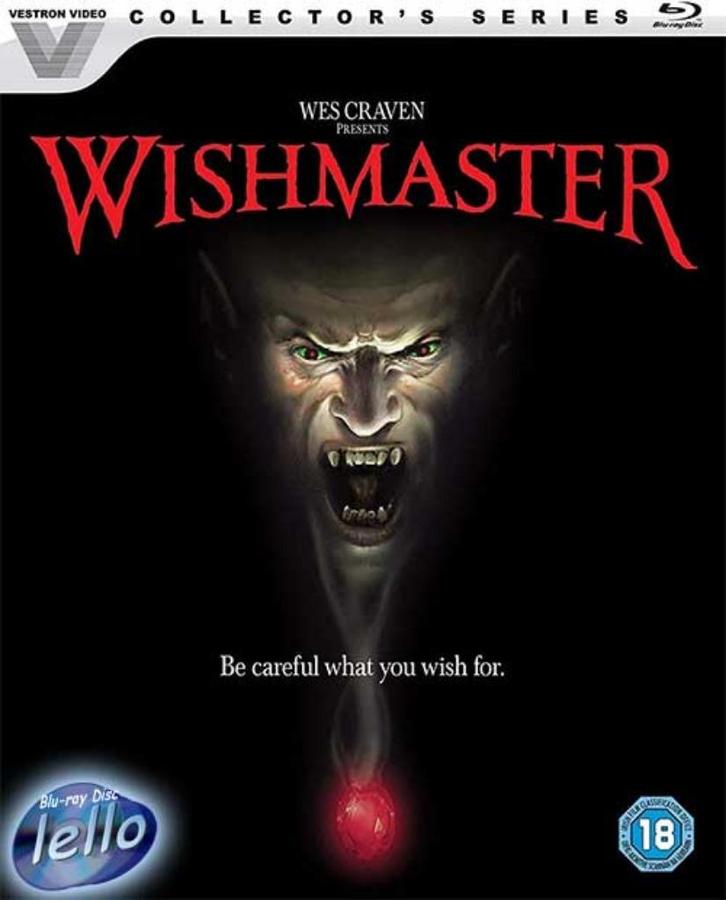 Blu-ray: Wes Craven's Wishmaster (1997 Tammy Lauren) UK nNLO, Cd's en Dvd's, Blu-ray, Nieuw in verpakking, Horror, Ophalen of Verzenden