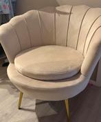 Schelp fauteuil, Huis en Inrichting, Fauteuils, Gebruikt, 75 tot 100 cm, Ophalen of Verzenden, Stof