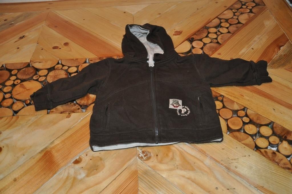 Mooi stoer bruin vest Paddington H&M 74, Gebruikt, Truitje of Vestje, Ophalen of Verzenden, H & M