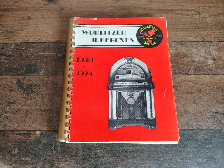 Boek jukebox Historie Wurlitzer (1934-1974) USA, Verzamelen, Automaten | Jukeboxen, Gebruikt, Seeburg, 1950 tot 1960, Verzenden