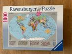 Ravensburger puzzel wereldkaart en vlaggen, Hobby en Vrije tijd, Denksport en Puzzels, Ophalen of Verzenden, 500 t/m 1500 stukjes