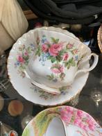 Royal Albert Moss Rose Heren Kop en Schotel, Antiek en Kunst, Antiek | Servies los, Ophalen of Verzenden