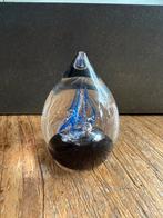 Druppel van kristalglas - blauw/zilver, Ophalen