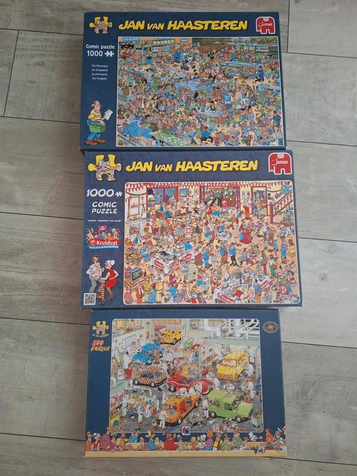 Jan van Haasteren Puzzels - 3 stuks, Hobby en Vrije tijd, Denksport en Puzzels, Ophalen