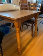 Gratis af te halen eetkamertafel met 4 stoelen, Huis en Inrichting, Tafels | Eettafels, Ophalen, Gebruikt, 100 tot 150 cm, Eikenhout