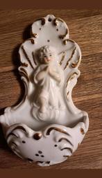 Vintage Wijwaterbakje met Engel, Antiek en Kunst, Ophalen of Verzenden