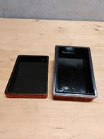 Handgesneden rode lakdoos – Aziatisch, feniks & bloemmotief, Ophalen of Verzenden