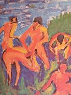 Erich Heckel print Badende Mensen, Ophalen of Verzenden