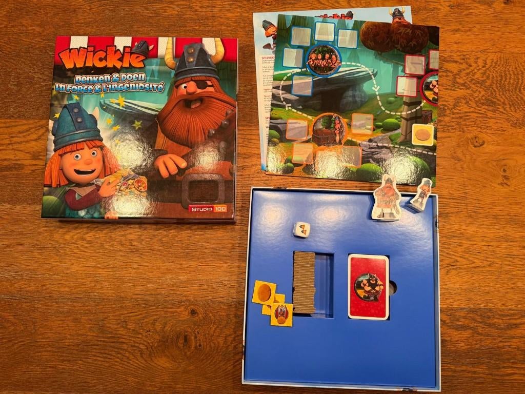 Wickie denken & doen, Hobby en Vrije tijd, Gezelschapsspellen | Bordspellen, Drie of vier spelers, Ophalen of Verzenden, Zo goed als nieuw