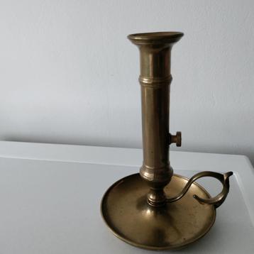 KANDELAAR,Kaars in hoogte verstelbaar,Messing,Handvat beschikbaar voor biedingen