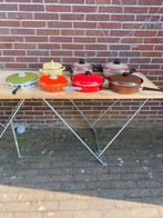 Retro pannenset en meer zie fotos, Ophalen, Huis en Inrichting