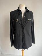 jane lushka blouse groen zwart maat xxl travelstof, Verzenden, Zwart, Maat 46/48 (XL) of groter, Zo goed als nieuw