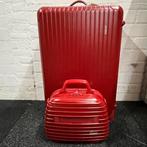 Rimowa Koffer met Beautycase – Rood – Zo goed als nieuw, Sieraden, Tassen en Uiterlijk, Koffers, Ophalen, Hard kunststof, Slot