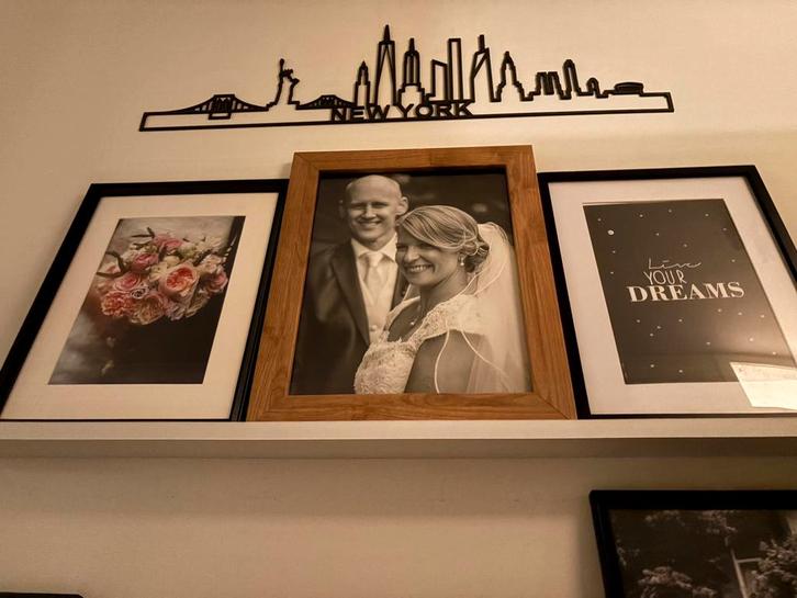 Vida XL Witte Fotoplank - Nieuw in Verpakking!, Huis en Inrichting, Woonaccessoires | Lijsten, Nieuw, 75 cm of meer, 75 tot 100 cm