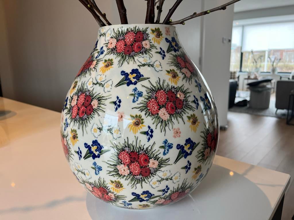 Bunzlau UNIKAT Vaas - 9500 ML, Ophalen, Overige kleuren, Aardewerk of Porselein, Nieuw