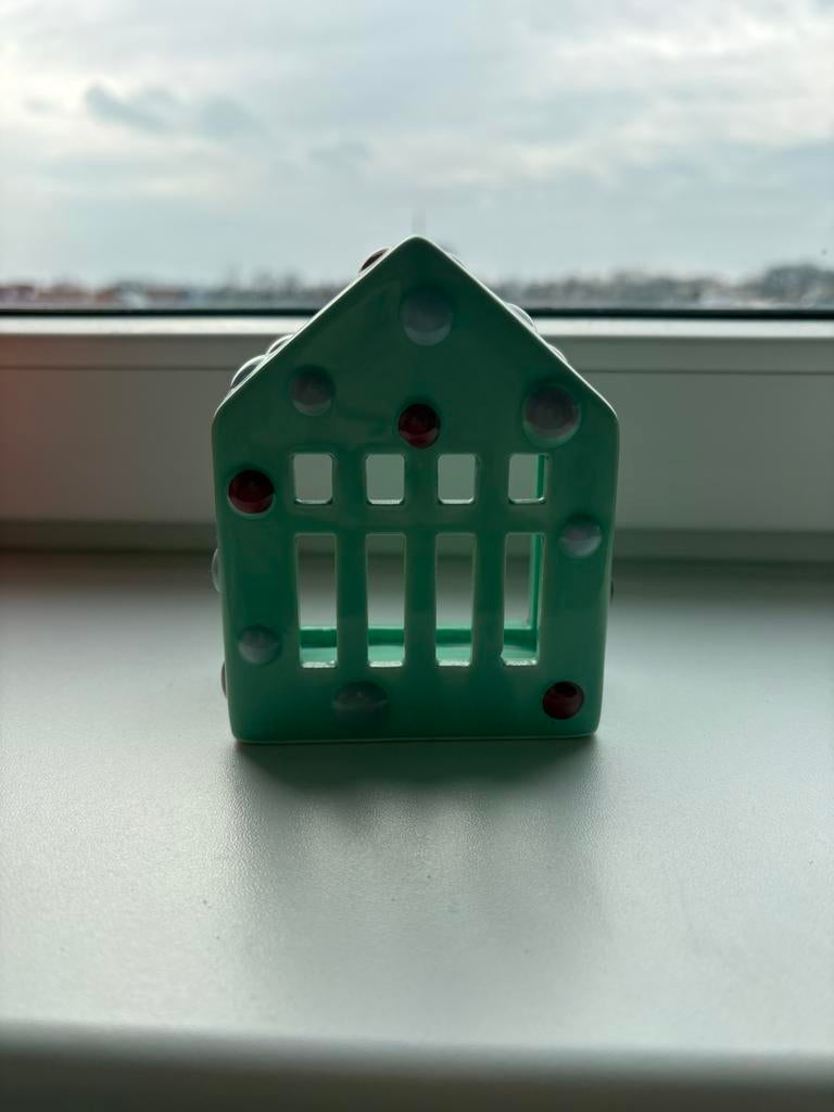 Theelicht huisje / decoratie huisje, Ophalen, Zo goed als nieuw, Overige materialen, Minder dan 25 cm