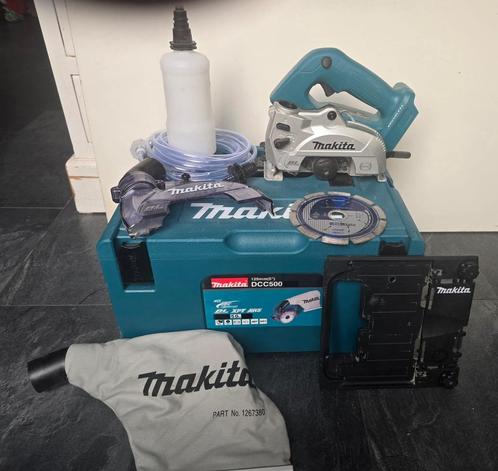 Makita DCC500 met Extra;s, Doe-het-zelf en Verbouw, Gereedschap | Machine-onderdelen en Toebehoren, Zo goed als nieuw, Ophalen of Verzenden