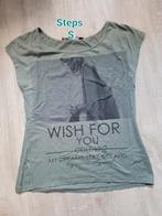 Steps T-shirt Maat S, Kleding | Dames, Ophalen of Verzenden, Zo goed als nieuw, Korte mouw, Steps