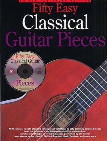 gitaar-50 Easy Classical Guitar Solos -ook TAB + cd beschikbaar voor biedingen