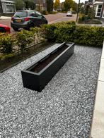 Mooie zwarte Waldo roestvrij stalen plantenbak, Tuin en Terras, Bloembakken en Plantenbakken, Ophalen, Zo goed als nieuw, Metaal