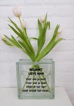 glasblok met sinterklaas of kerst afbeelding met lampjes, Huis en Inrichting, Ophalen of Verzenden, Nieuw, Overige materialen