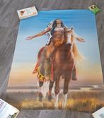 Indiaan op paard., Verzamelen, Posters, Gebruikt, Ophalen of Verzenden