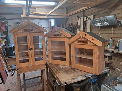 Minibieb/Verkoopkastje in drie maten, Huis en Inrichting, Kasten | Vitrinekasten, Nieuw, Minder dan 100 cm, Ophalen of Verzenden