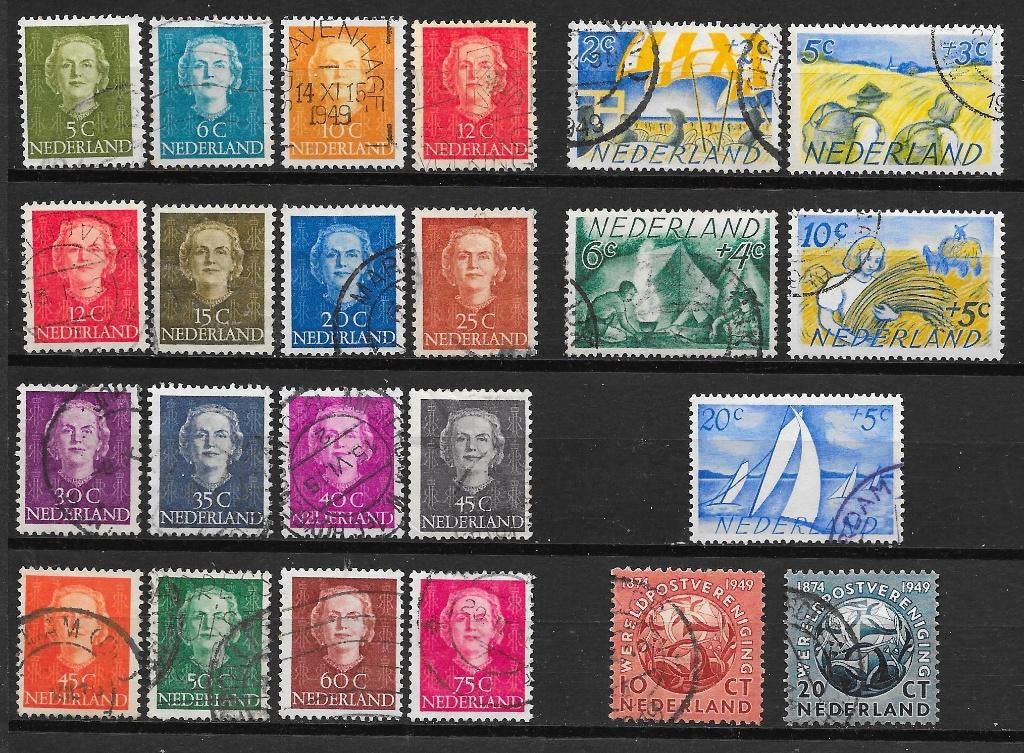 Zegels uit 1949 gebruikt cw 26,00, Ophalen of Verzenden