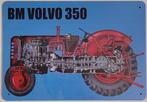 BM Volvo 350 tractor reclamebord van metaal wandbord deco