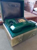 Zeer bijzondere vintage telefoon in onyx of albast kist, Antiek en Kunst, Ophalen of Verzenden