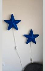Twee blauwe stervormige lampjes, Kinderen en Baby's, Kinderkamer | Inrichting en Decoratie, Ophalen of Verzenden, Lamp, Zo goed als nieuw