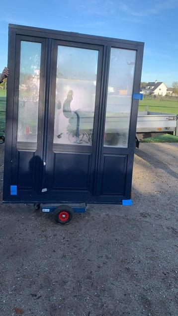 (200) Nieuw kunststof raamkozijn draai kiep incl glas  beschikbaar voor biedingen
