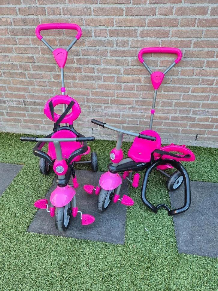 Smarttrike driewieler roze, Fietsen en Brommers, Fietsen | Driewielers, Gebruikt, Duwstang, Ophalen