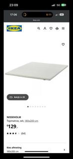 Ikea topmatras nieuw 180x200 cm, Huis en Inrichting, Ophalen of Verzenden, Zo goed als nieuw, Tweepersoons, 180 cm