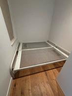 Uitschuifbed/Logeerbed met Auping spiraalbodem, Huis en Inrichting, Ophalen, Eenpersoons, Wit, 190 cm of minder