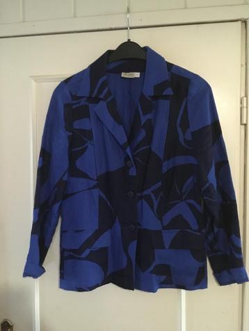 Apart blauw zwart linnen jasje van Skandika, maat M beschikbaar voor biedingen
