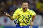 Foto met handtekening 2x Ronaldo R9 Brazilie, Verzamelen, Sportartikelen en Voetbal, Ophalen of Verzenden, Zo goed als nieuw, Buitenlandse clubs