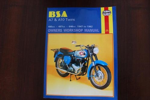 BSA A7 A10 twins 1947 - 1962 werkplaatsboek, Motoren, Handleidingen en Instructieboekjes, Overige merken, Ophalen of Verzenden