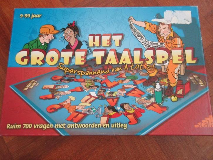 Het grote taalspel, Hobby en Vrije tijd, Gezelschapsspellen | Bordspellen, Gebruikt, Een of twee spelers, Drie of vier spelers