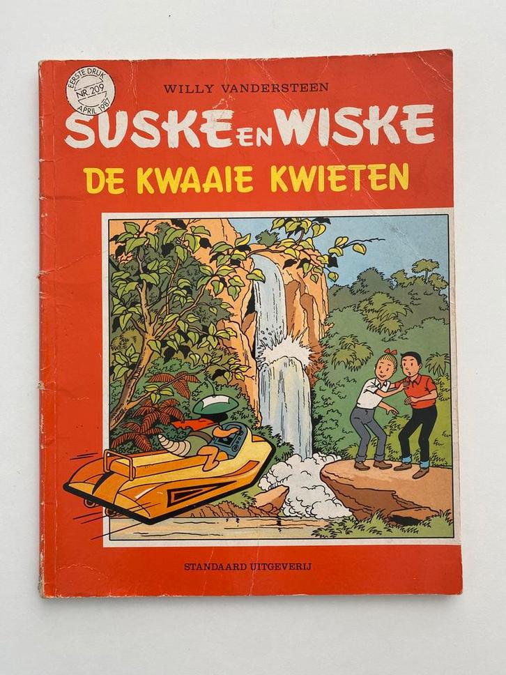 Suske en Wiske nr 209 - eerste druk - De Kwaaie kwieten, Boeken, Stripboeken, Gelezen, Eén stripboek, Ophalen of Verzenden