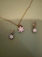 halsketting en oorbellen, Michal Negrin, wit, Overige materialen, Verzenden, Wit, Zo goed als nieuw