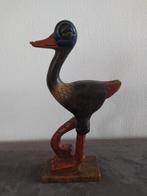 Vintage houten struisvogel, Ophalen of Verzenden, Zo goed als nieuw, Dier