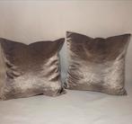 Set van 2 Sierkussens, Ophalen of Verzenden, Nieuw, Bruin, Vierkant