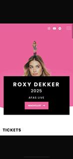 Roxy Dekker 2 tickets AFAS 29-11, Tickets en Kaartjes, Evenementen en Festivals, Twee personen