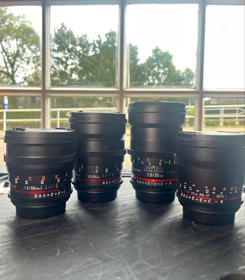 Samyang cine lens VDSLRII set canon ef, Audio, Tv en Foto, Fotografie | Lenzen en Objectieven, Zo goed als nieuw, Standaardlens