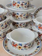 10 Soepkommen en schotels Villeroy & Boch Troubadour, Antiek en Kunst, Antiek | Servies los, Ophalen of Verzenden